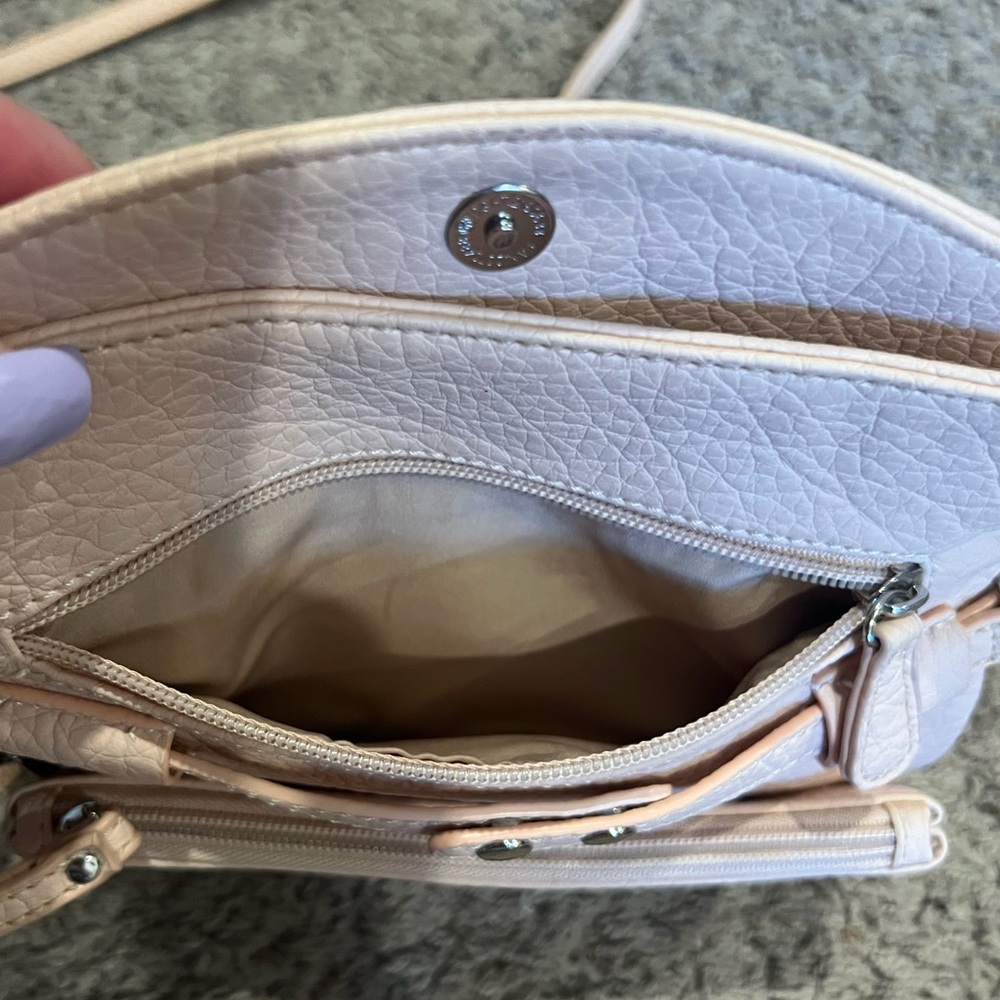 Nine West Crossbody Bag light pink in color - Picture 5 of 10